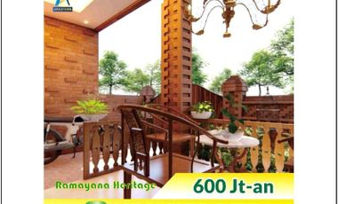 Rumah Baru Konsep Klasik di Prambanan Jogjakarta Hanya 600 Jutaann