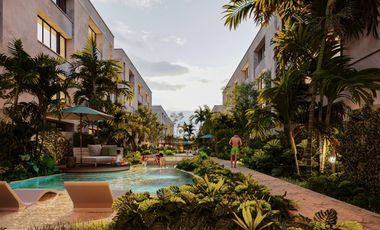 Departamento en venta a un costado de hacienda Xcanatún, Mérida