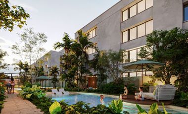 Departamento en venta a un costado de hacienda Xcanatún, Mérida