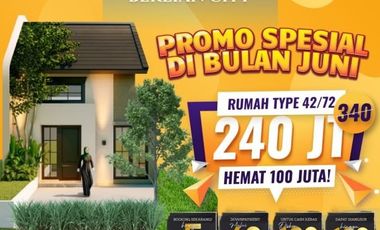 Langsung Bangun, Rumah Cicilan Dekat Surabaya 200 Juta-an, Berlian City