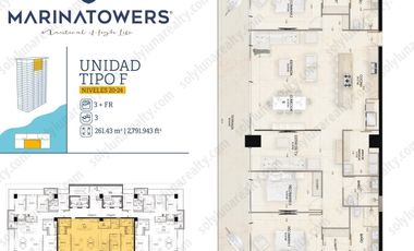 Condominio  en Venta MARINATOWERS Tipo F -  en Marina Vallarta Puerto Vallarta