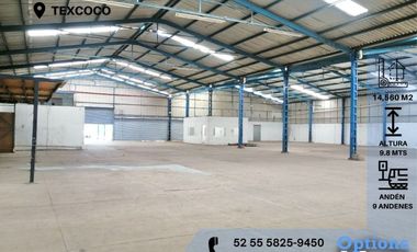 Immediate rent of industrial warehouse in Texcoco