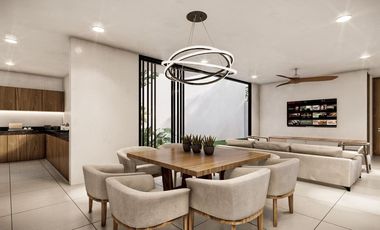 Casa en venta en Mérida Yucatán, Patio Carey Mod. Malva Temozón Norte