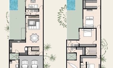 Casa en venta en Mérida Yucatán, Patio Carey Mod. Malva Temozón Norte