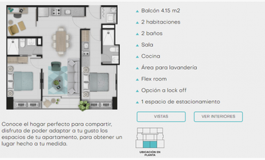 VENTA APARTAMENTO VIA ARGENTINA, PROYECTO MORE MODELO PLUS 71.37M2
