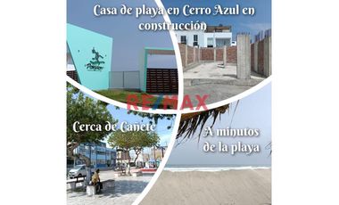 Oportunidad En Cerro Azul – Terreno Con Avance De Construcción (1Er Piso) + Estacionamiento Independiente