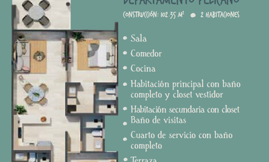 Departamento(Segundo Nivel Centro) en Venta en Najau en San Benito, Telchac