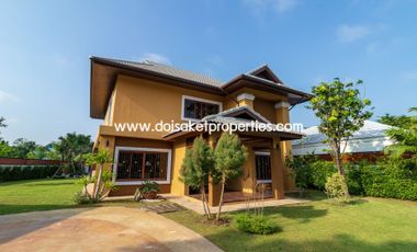 (HS210-04) Gorgeous 2 Storey Home with Swimming Pool for Sale in a Moo Baan in Doi Saket