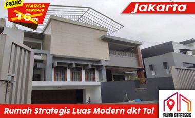 Rumah Strategis 3 Lt Semifurnish Mewah Luas Jl Lbr Lebak Bulus Jakarta