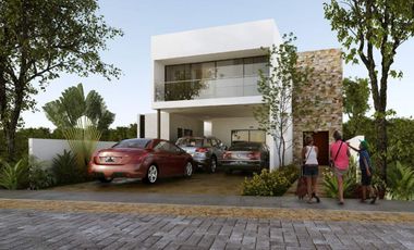 Casa en preventa, residencial Albarella Mod.D Cholul Mérida Yucatán
