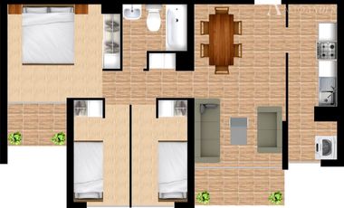 Departamento en Venta en Sector San Ramon, Condominio Alta Hacienda