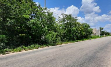 Terreno en venta sobre carretera a Conkal Yucatán