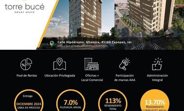 Ticket de Inversión de Oficinas Américas - Torre Bucé