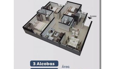 VENTA DE APARTAMENTO EN SAN PABLO EN BUCARAMANGA PARA ESTRENAR. Cod V8918