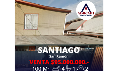 SANTIAGO / SAN RAMÓN / VENTA CASA 4D 1B 2E