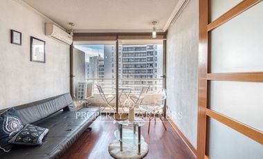 Departamento en venta, vista despejada al oriente a pasos de metro Manuel Montt.