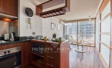 Departamento en venta, vista despejada al oriente a pasos de metro Manuel Montt.