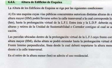 VILLA URQUIZA/ LOTE ESQUINA P/CONSTRUCCIÓN