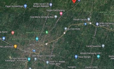 Tanah di Jiwut Nglegok Kab. Blitar