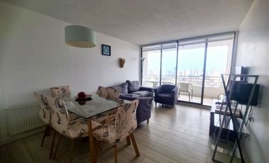 Departamento Amoblado 3D 2B 1E 1B con Vista al Mar en Concón