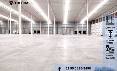 Rent industrial warehouse in Toluca