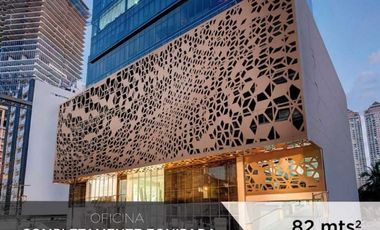 ALQUILER OFICINAAMOBLADA HABITATS  AREA BANCARIA 80 M2 MTTO INCLUIDO