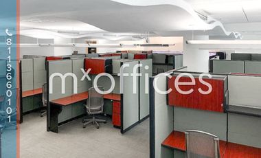 Oficina amueblada en renta de 453m2 en campus empresarial zona Santa María