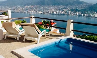 Renta Vacacional por día, semana, mes Acapulco Las Brisas, Casa magnifica vista.