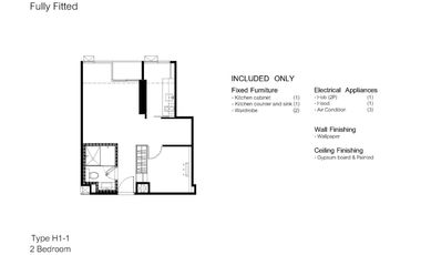 Landmark at MRTA Station - 2BR Type - H1