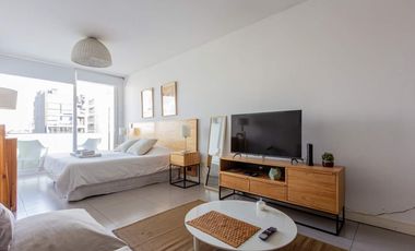 Av. Niceto Vega al 5700, Palermo Hollywood. Alquiler Temporario de 1 gran ambiente con balcon y  Amenities