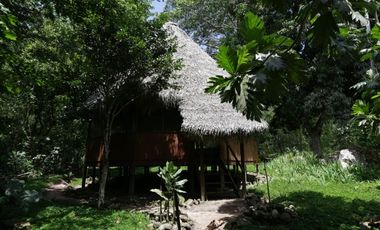 Hermosa casa ecologica al canto del Rio Shilcayo