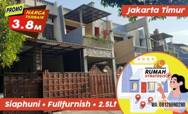 Siaphuni Full Furnish Strategis Jl Ry 2.5lt Malaka Duren Sawit Jakarta