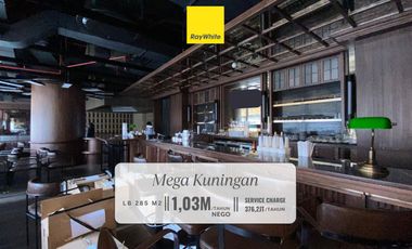 Premium Restaurant Space for Lease - CBD Mega Kuningan, Bare Price with Furnished Kitchen