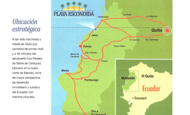 Vendo Hermoso Terreno de 305 m² en Playa Escondida / Manabi