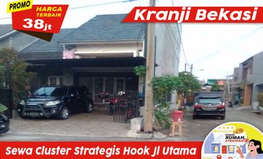 DISEWAKAN Cluster Strategis Hook Jl Utama 12m dkt Stasiun Kranji Bekasi dkt Tol Jkt