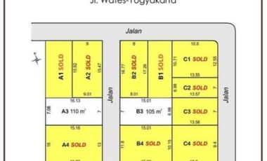 Tanah 100 Jt-an Timur Bandara NYIA, Sertifikat Redy