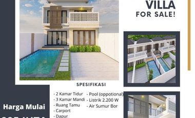 Dijual Villa residence modern minimalis, di area Jimbaran, Badung, Bali.