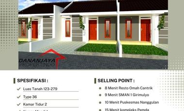 rumah dijual siap bangun dekat puncak saka banyuroto