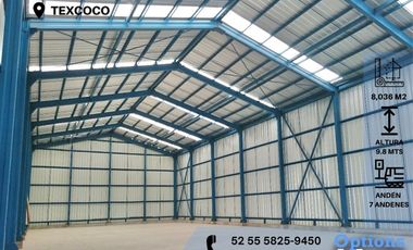 Rent now industrial warehouse in Texcoco