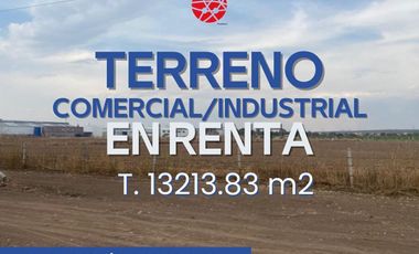 RENTA TERRENO INDUSTRIAL- COMERCIAL EN PARQUE DE SAN FRANCISCO DE LOS ROMO, AGS