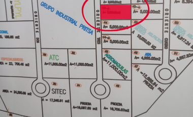 TERRENO EN PARQUE INDUSTRIAL ATITLAQUIA