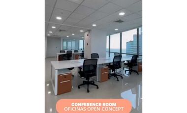 OFICINA  AMOBLADA EN FINANCIAL PARK COSTA DEL ESTE