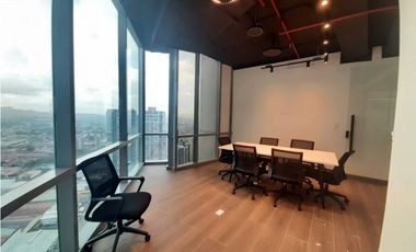 ALQUILER OFICINA AMOBLADA COSTA DEL ESTE  122M2 ESTRENAR MTTO INCLUIDO