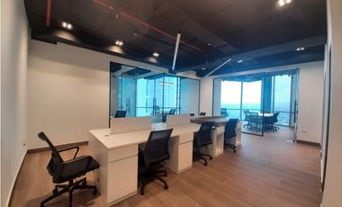 ALQUILER OFICINA AMOBLADA COSTA DEL ESTE  122M2 ESTRENAR MTTO INCLUIDO