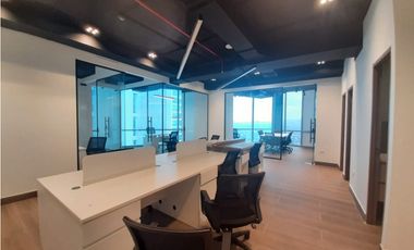 ALQUILER OFICINA AMOBLADA COSTA DEL ESTE  122M2 ESTRENAR MTTO INCLUIDO