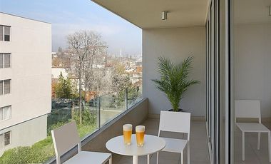 1D/1B / Terraza, Estacionamiento, full equipado, cerca metro