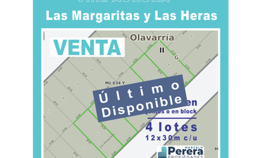 Venta | Lote | Villa Aurora | Las Margaritas y Las Heras