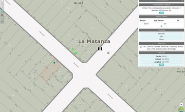 Terreno / Lote en venta de 250m2 ubicado en Tapiales
