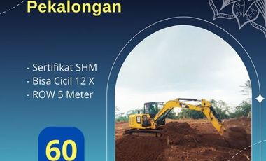 Bayar 12x Tanpa Bunga, Tanah Pekalongan Murah, SHM Pekarangan