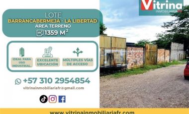 Lote en venta  LA LIBERTAD - Barrancabermeja - Santander